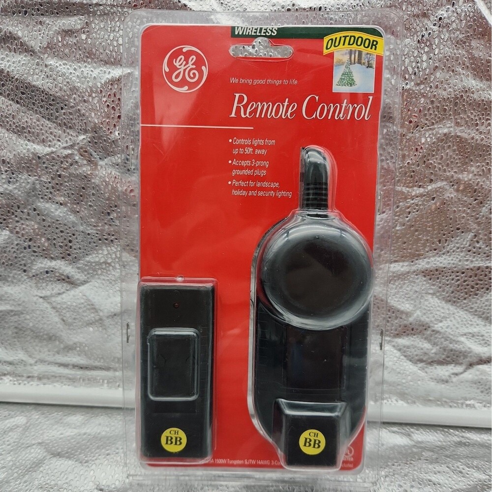 Remote Control GE Outdoor Wireless 50 Ft. Landscape Holiday Security Lights NEW